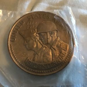 United States Army bicentennial 3” bronze medal